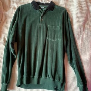 Vintage Mens Long Sleeve Dark Green